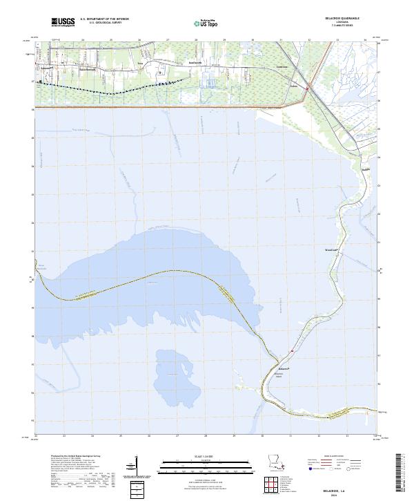 US Topo 7.5-minute map for Delacroix LA