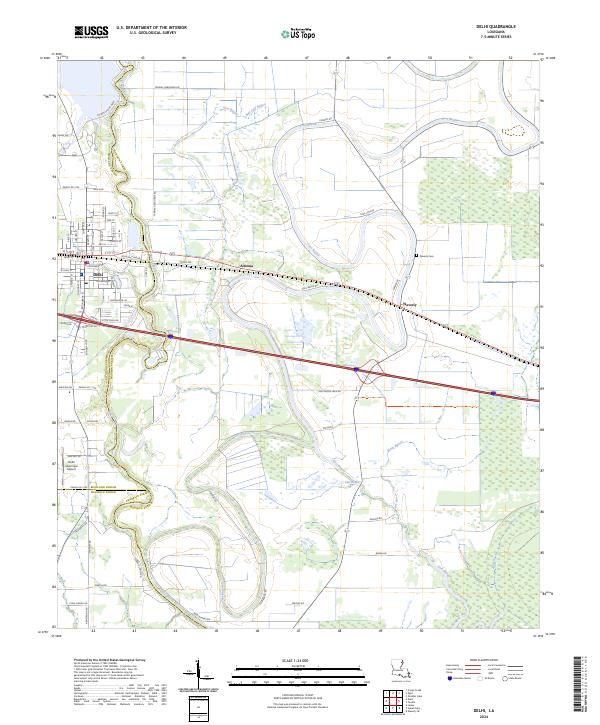 US Topo 7.5-minute map for Delhi LA