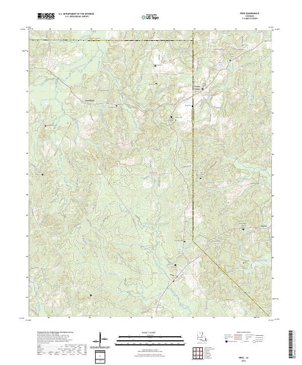 US Topo 7.5-minute map for Eros LA