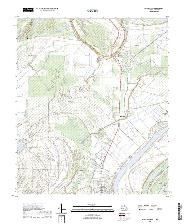 US Topo 7.5-minute map for Ferriday North LAMS