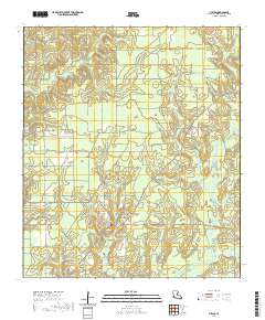 USGS US Topo 7.5-minute map for Fields LA 2020