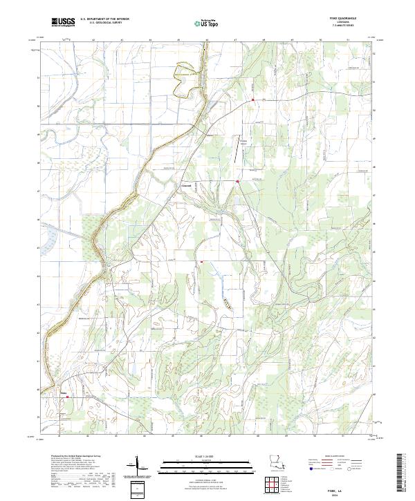 US Topo 7.5-minute map for Fiske LA