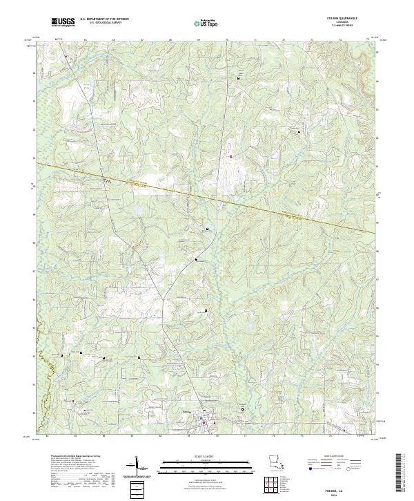 US Topo 7.5-minute map for Folsom LA