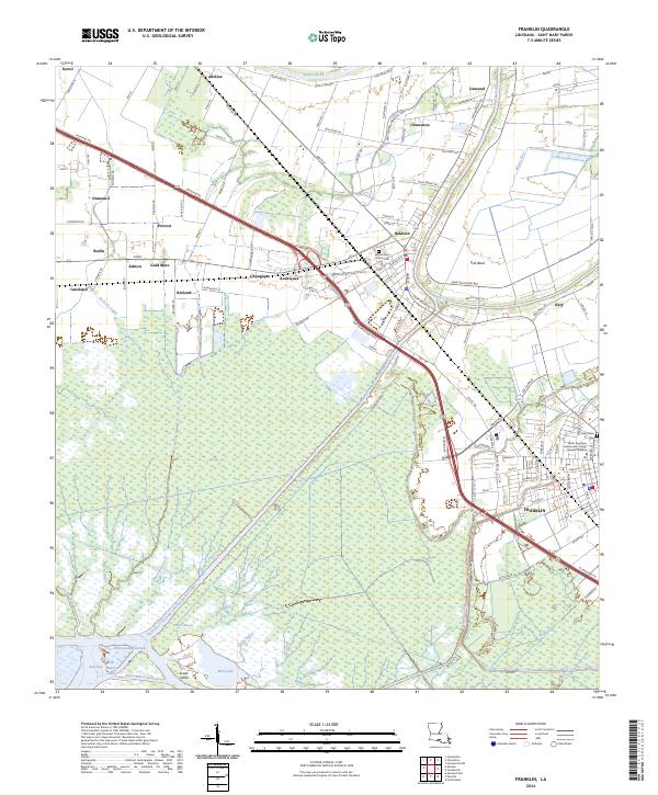 US Topo 7.5-minute map for Franklin LA