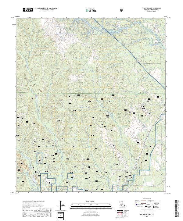 US Topo 7.5-minute map for Fullerton Lake LA