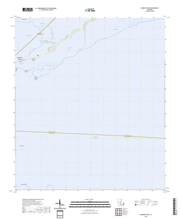 US Topo 7.5-minute map for Hammock Lake LA