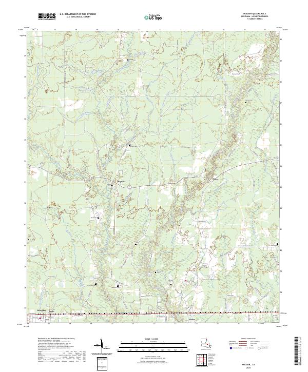 US Topo 7.5-minute map for Holden LA