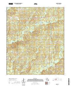 USGS US Topo 7.5-minute map for Hunter LA 2020