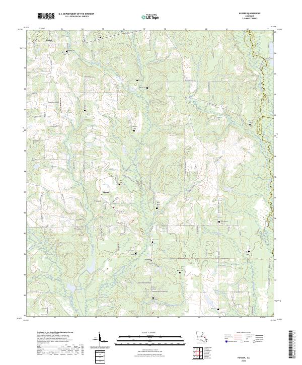 US Topo 7.5-minute map for Husser LA