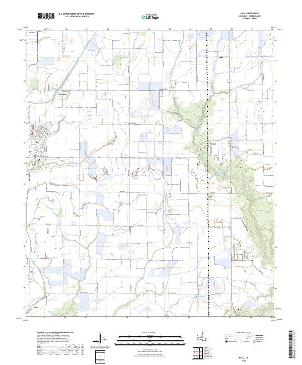 US Topo 7.5-minute map for Iota LA