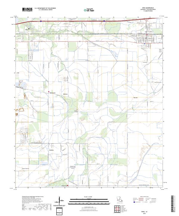 US Topo 7.5-minute map for Iowa LA