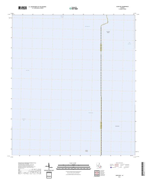 US Topo 7.5-minute map for Jacko Bay LA