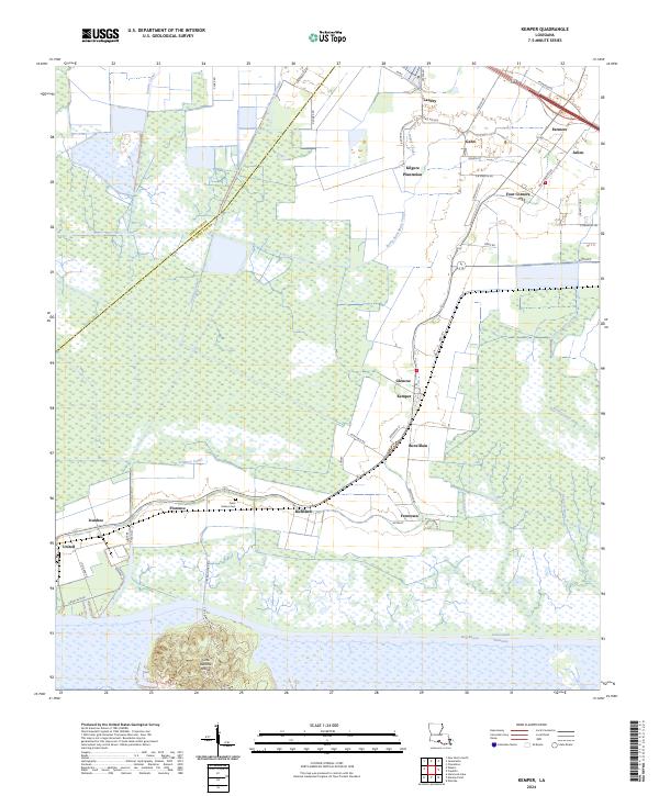 US Topo 7.5-minute map for Kemper LA