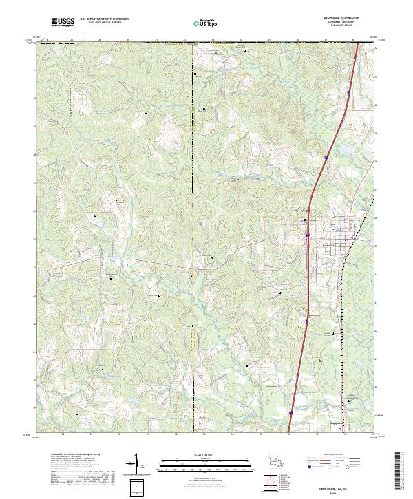 US Topo 7.5-minute map for Kentwood LAMS