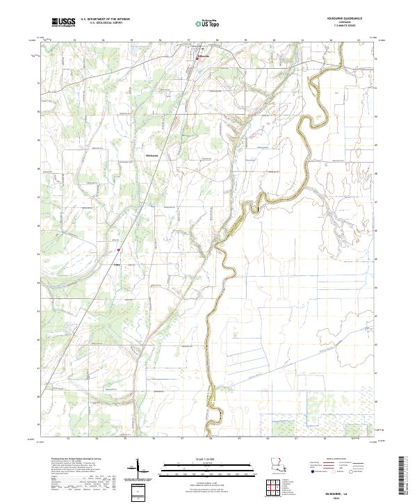 US Topo 7.5-minute map for Kilbourne LA