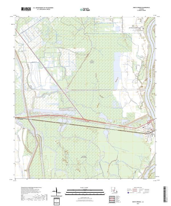 US Topo 7.5-minute map for Krotz Springs LA