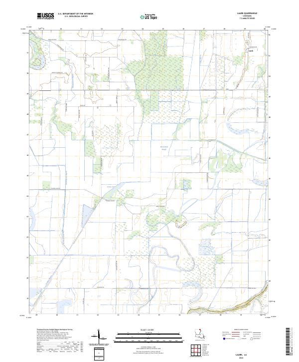 US Topo 7.5-minute map for Laark LA