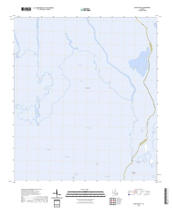 US Topo 7.5-minute map for Lake Felicity LA