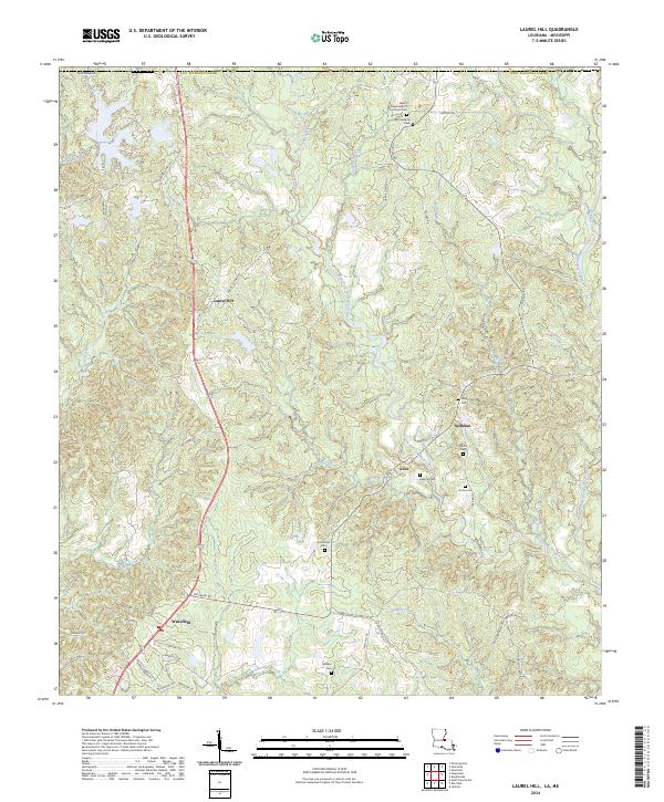 US Topo 7.5-minute map for Laurel Hill LAMS