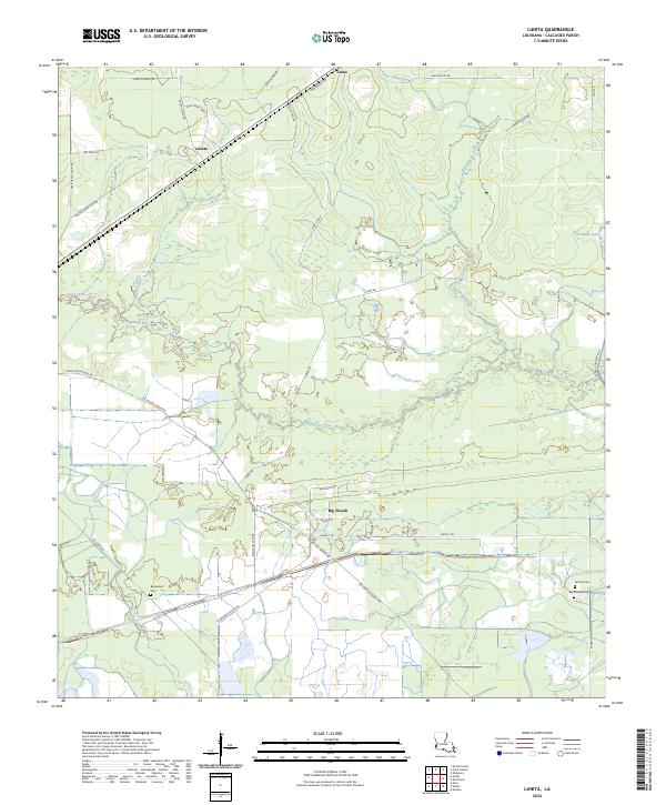 US Topo 7.5-minute map for Lunita LA