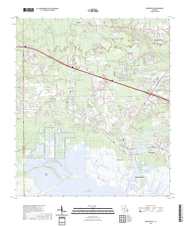 US Topo 7.5-minute map for Madisonville LA