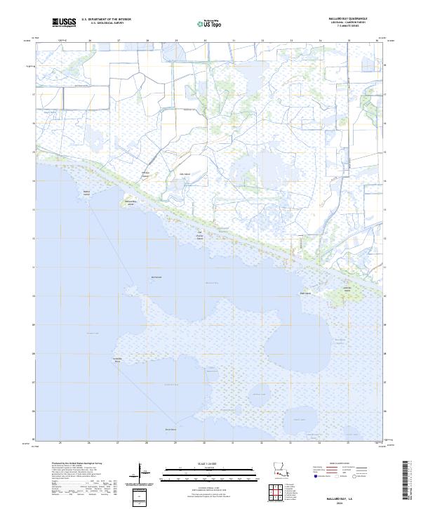 US Topo 7.5-minute map for Mallard Bay LA