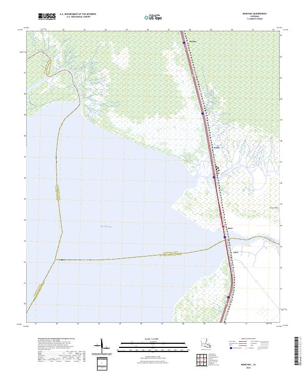 US Topo 7.5-minute map for Manchac LA