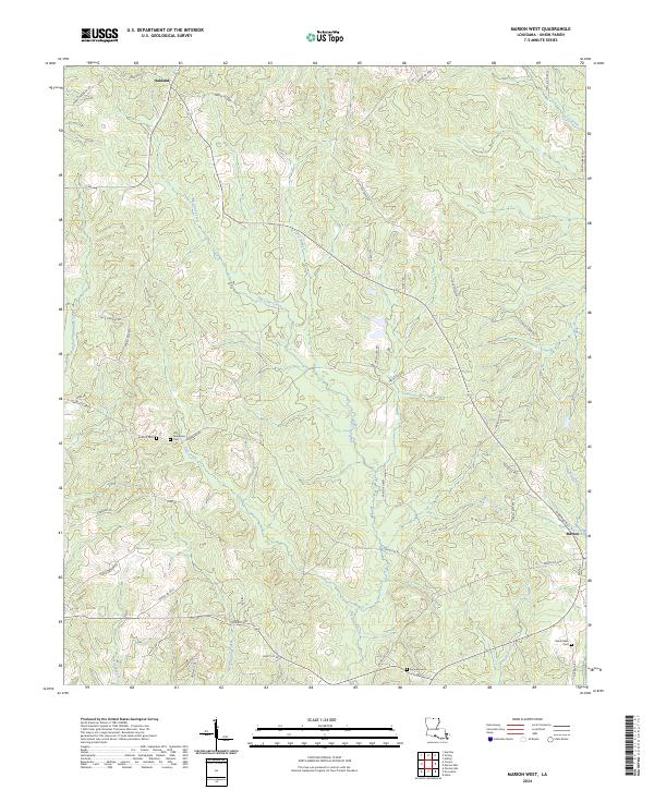 US Topo 7.5-minute map for Marion West LA