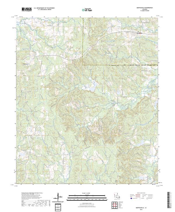 US Topo 7.5-minute map for Marthaville LA