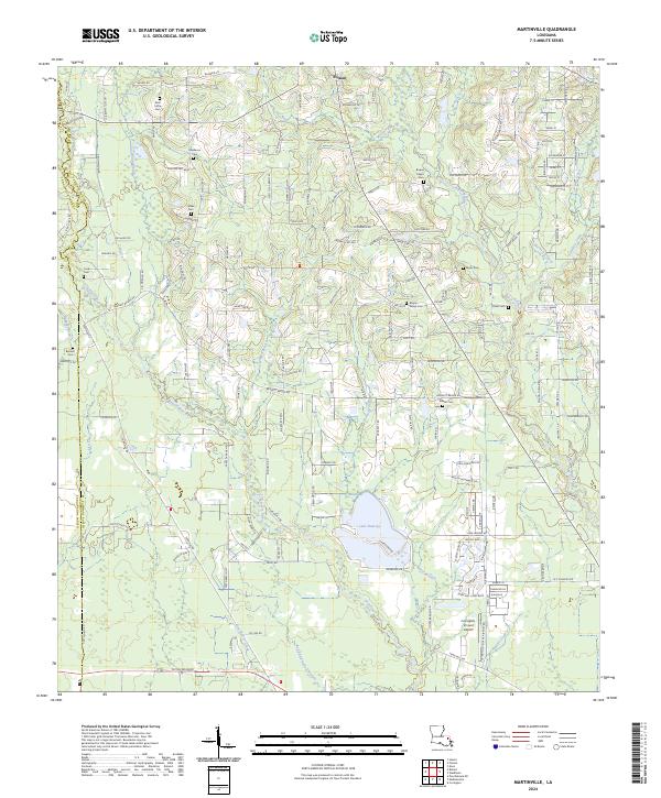 US Topo 7.5-minute map for Martinville LA