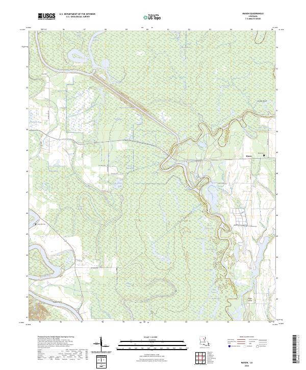 US Topo 7.5-minute map for Mason LA