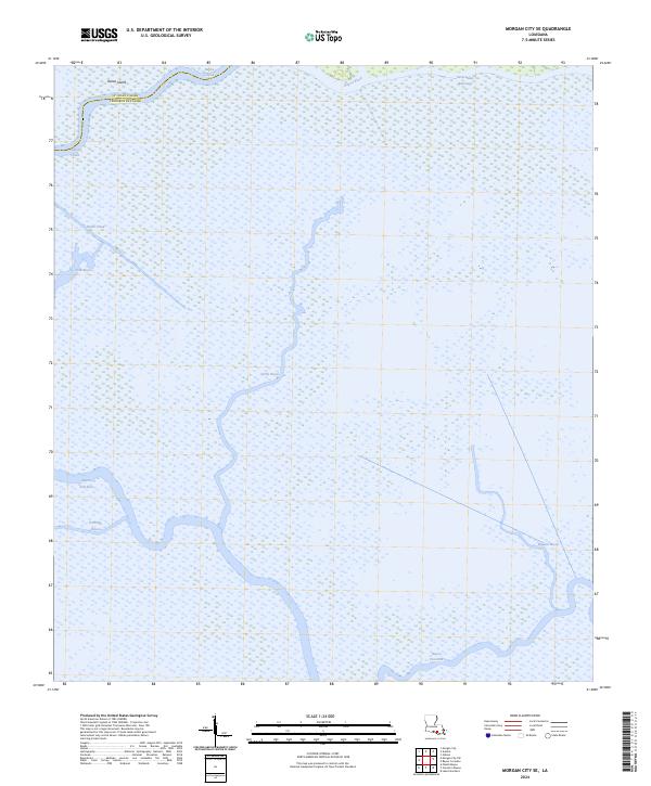 US Topo 7.5-minute map for Morgan City SE LA