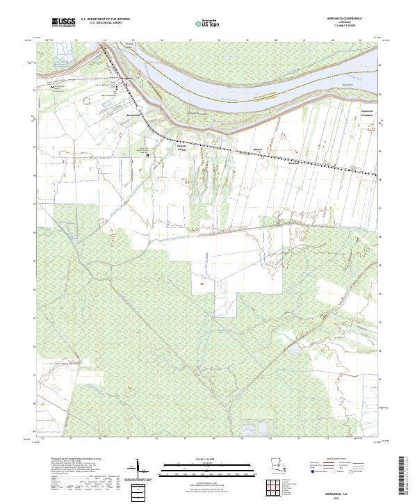 US Topo 7.5-minute map for Morganza LA