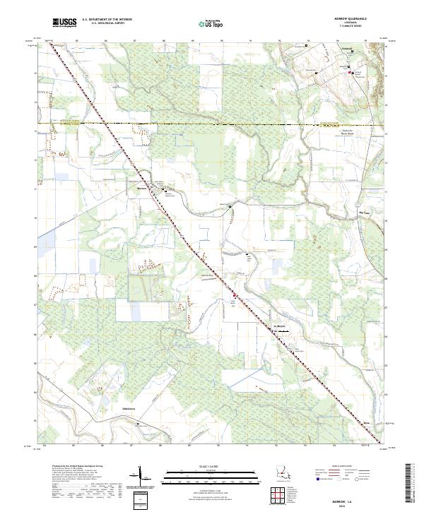 US Topo 7.5-minute map for Morrow LA