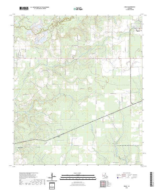 US Topo 7.5-minute map for Neale LA