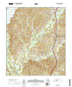 USGS US Topo 7.5-minute map for New Llano LA 2020