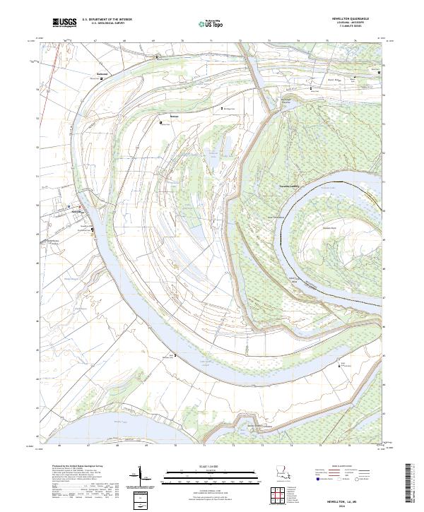 US Topo 7.5-minute map for Newellton LAMS