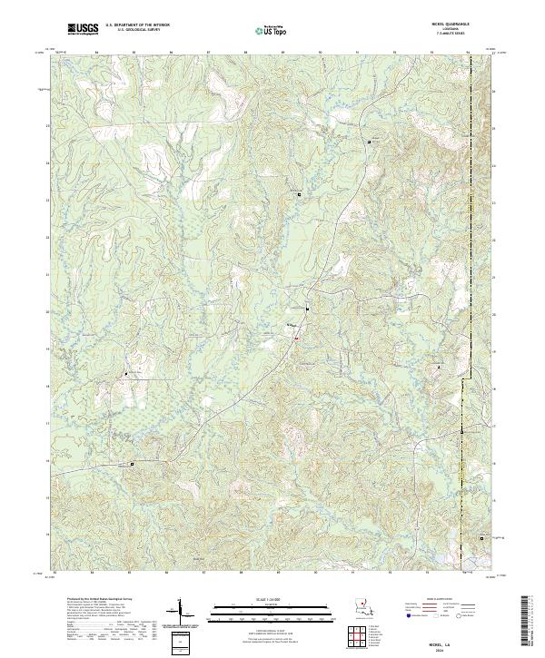 US Topo 7.5-minute map for Nickel LA