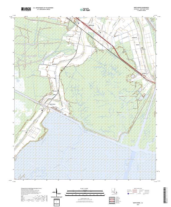 US Topo 7.5-minute map for North Bend LA