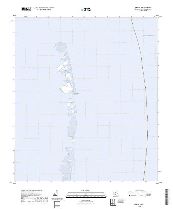 US Topo 7.5-minute map for North Islands LA