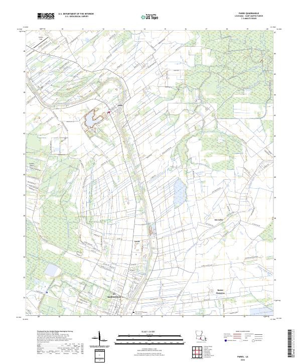 US Topo 7.5-minute map for Parks LA