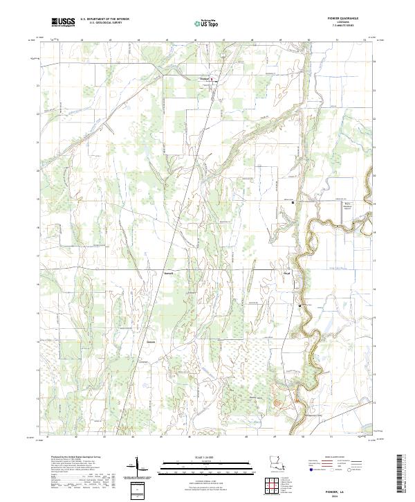 US Topo 7.5-minute map for Pioneer LA