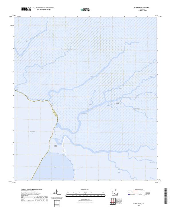 US Topo 7.5-minute map for Plumb Bayou LA