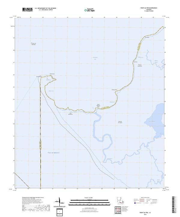 US Topo 7.5-minute map for Point au Fer LA