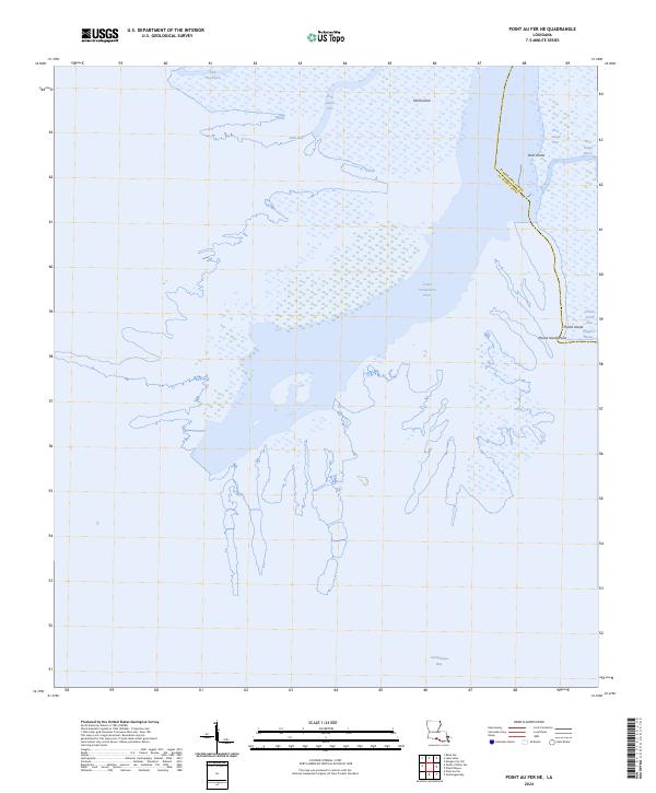 US Topo 7.5-minute map for Point au Fer NE LA