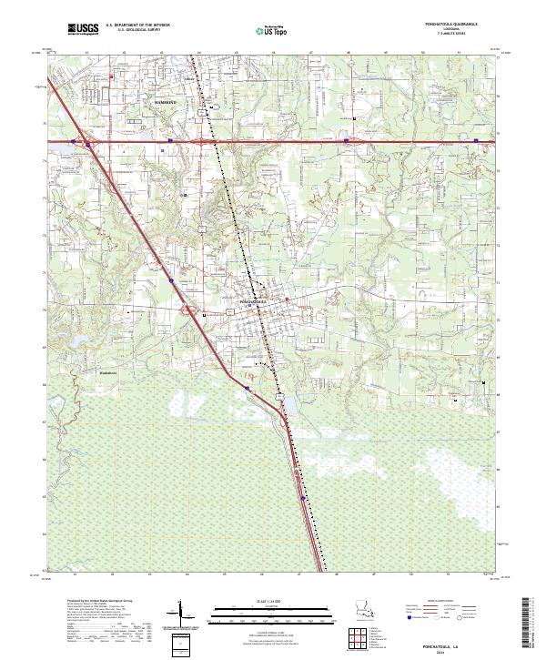 US Topo 7.5-minute map for Ponchatoula LA