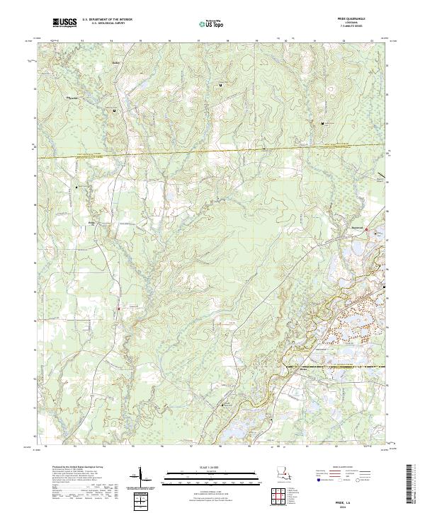 US Topo 7.5-minute map for Pride LA