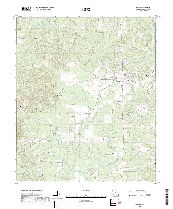 US Topo 7.5-minute map for Ringgold LA