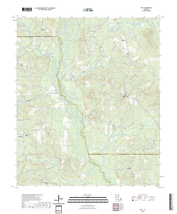 US Topo 7.5-minute map for Roy LA