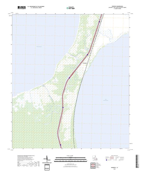 US Topo 7.5-minute map for Ruddock LA